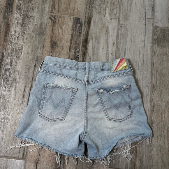Mother light Blue Denim Women Shorts - Picture 3 of 5